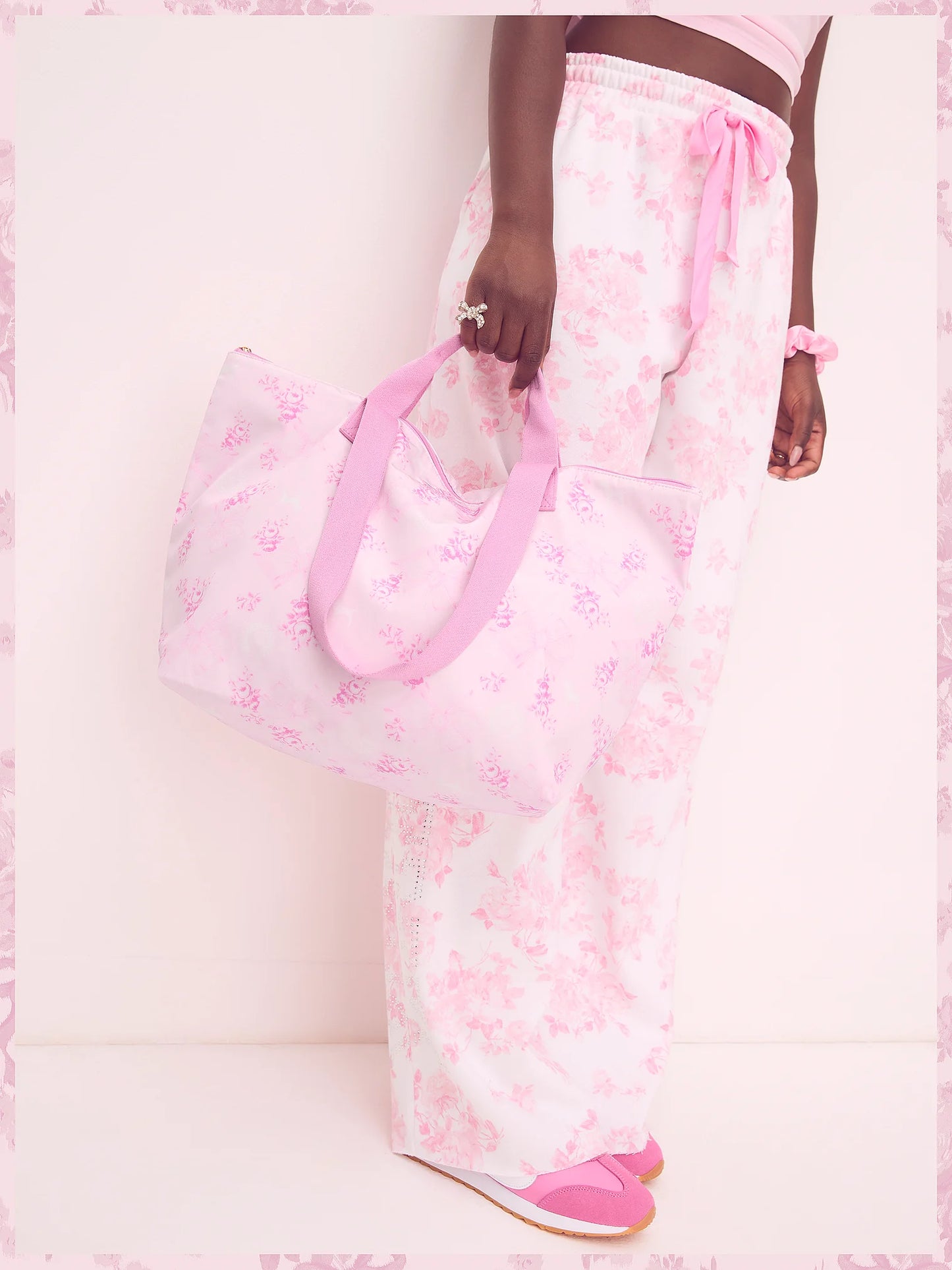 PINK x LoveShackFancy Tote Bag Beaux Icons