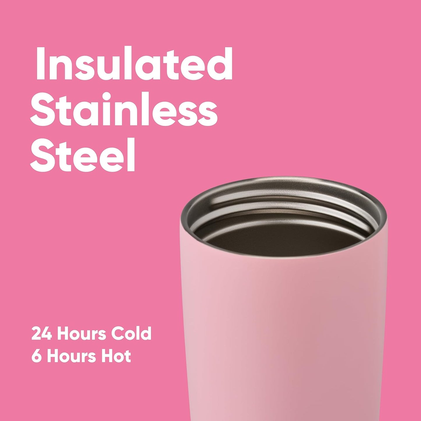 Owala SmoothSip Slider 12 oz Rosa