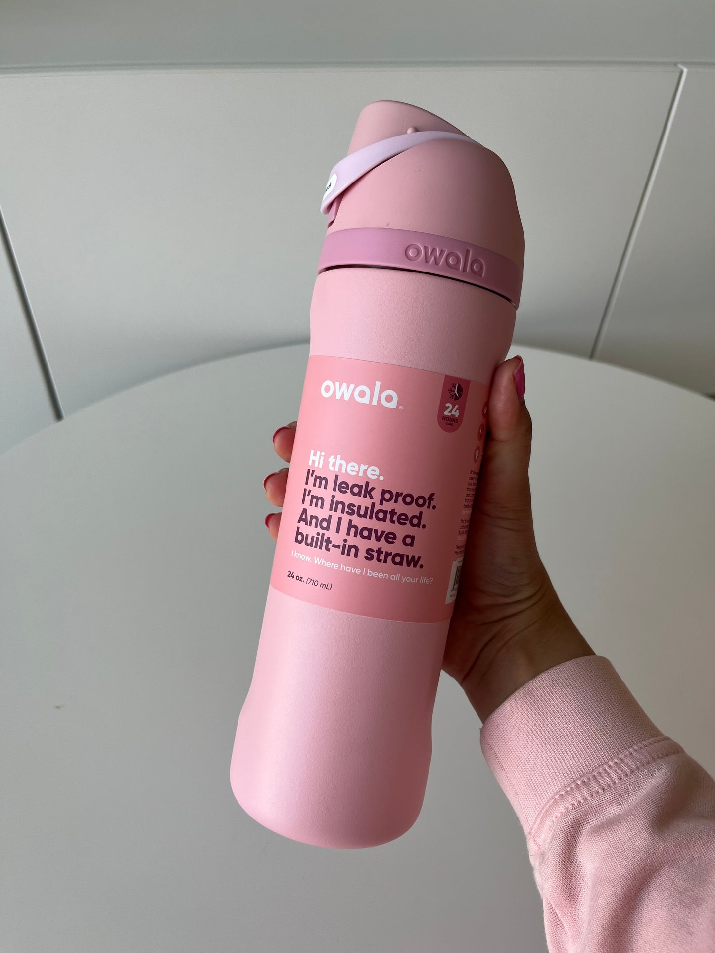Owala FreeSip 24 oz Rose Quartz
