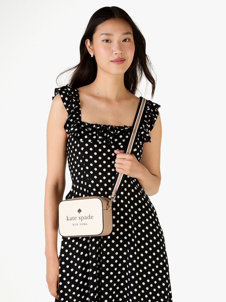 Kate Spade Oh Snap Colorblock Mini Camera Bag en Toasted Hazelnut Multi