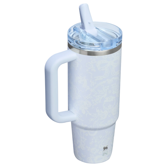 Termo 30 oz ProTour LoveShackFancy en Toscana Toile Alpine Blue "Pre-Venta"