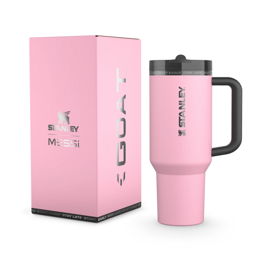 Messi Termo 40 oz Quencher Pro Tour Flip Straw Tumbler en Rosa "Pre-Venta"