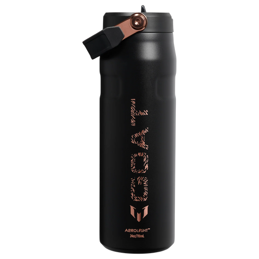 Messi Termo 24oz Ice Flow Flip Straw en Negro "Pre-Venta"