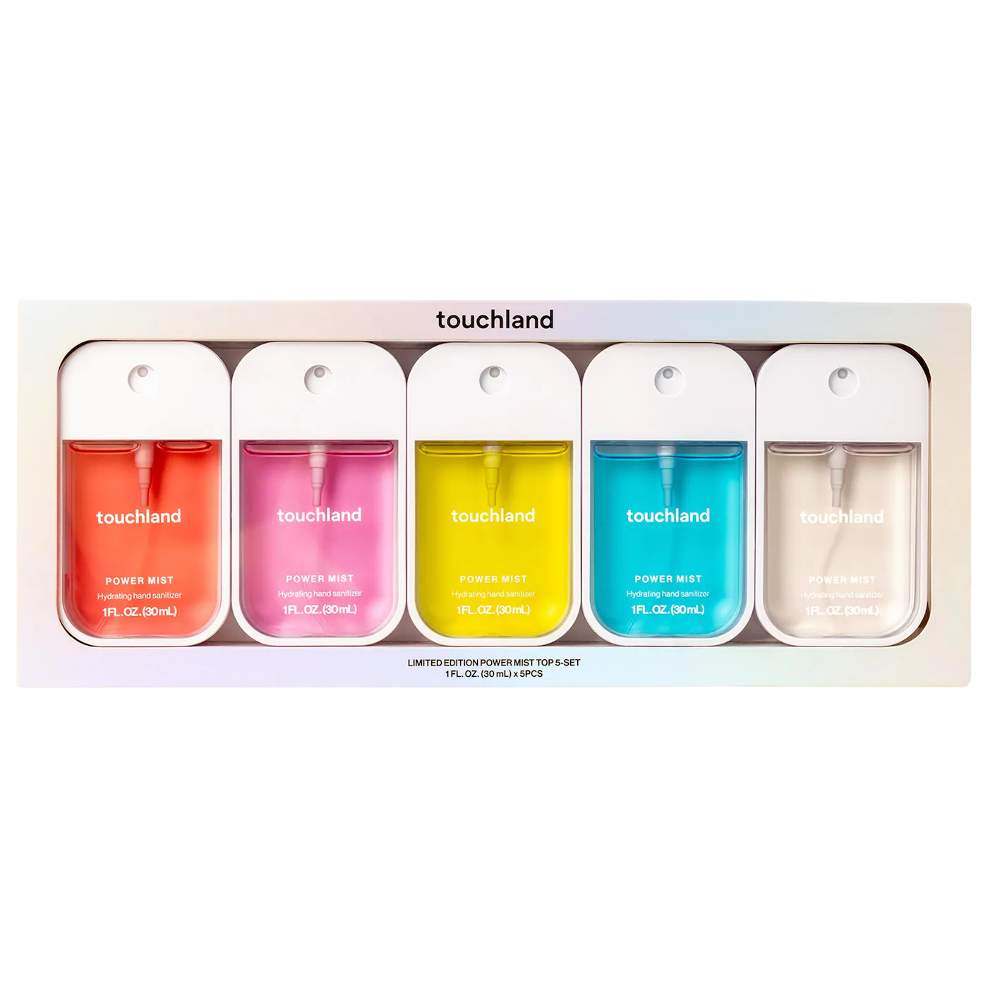 Touchland Limited Edition Power Mist Hydrating Hand Sanitizer Top 5-Set "Pre-Venta"