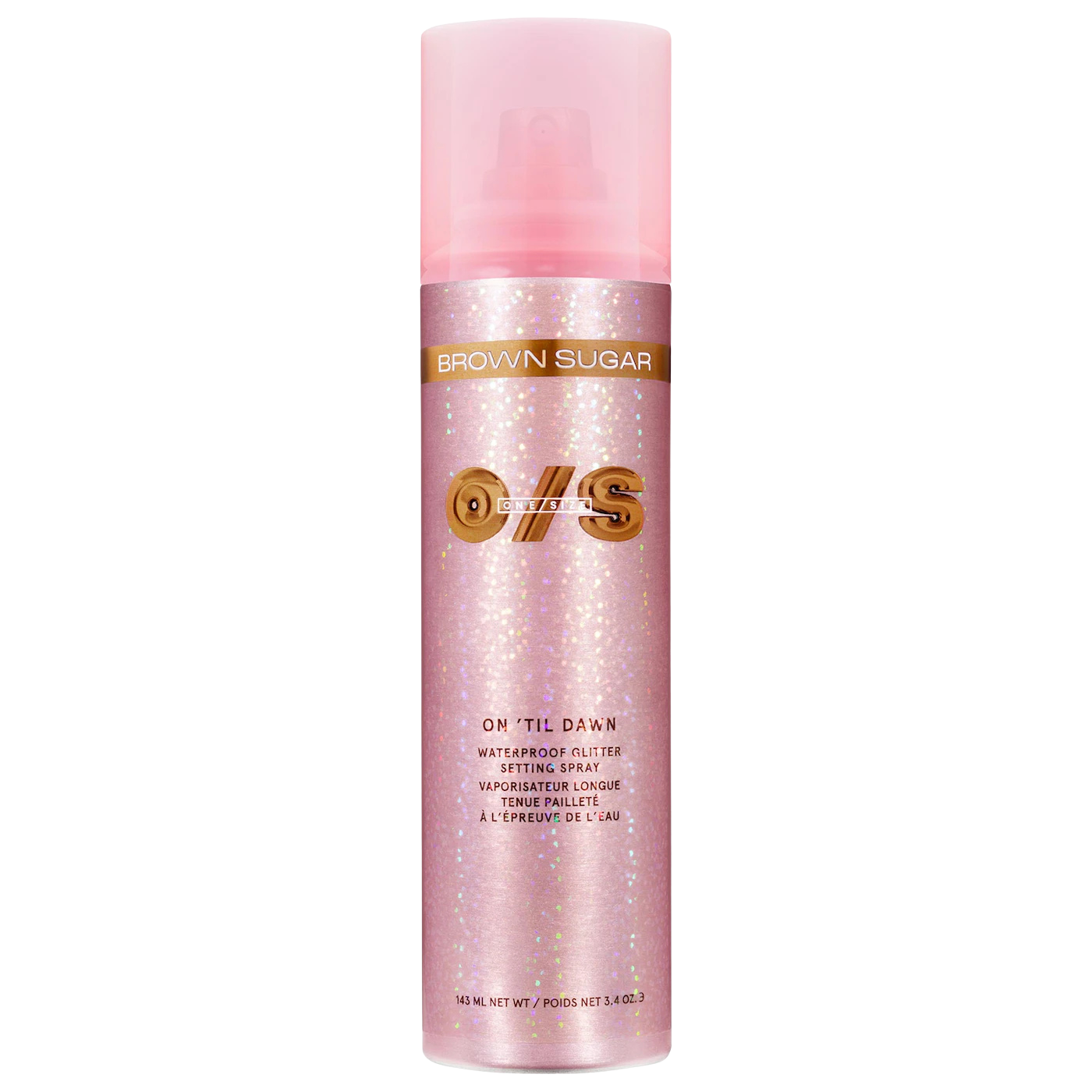 ONE/SIZE by Patrick Starrr On 'Til Dawn Waterproof Glitter Setting Spray - Brown Sugar "Pre-Venta"