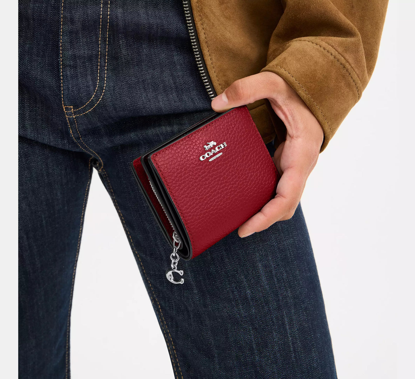 Coach Snap Wallet Rojo