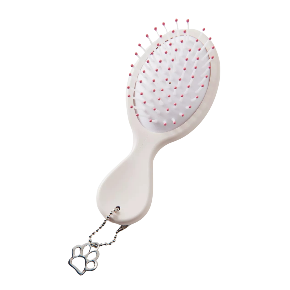 Cat Collage UO Mini Plush Hairbrush PREVENTA