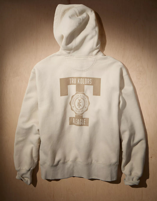 AE x Tru Kolors Heavyweight Graphic Hoodie Cream