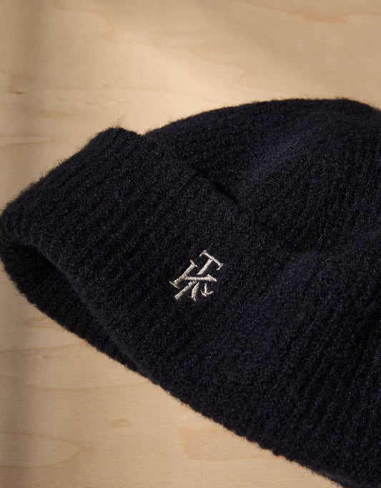 AE x Tru Kolors Double Layer Ribbed Beanie Blue