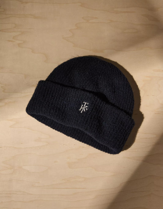 AE x Tru Kolors Double Layer Ribbed Beanie Blue