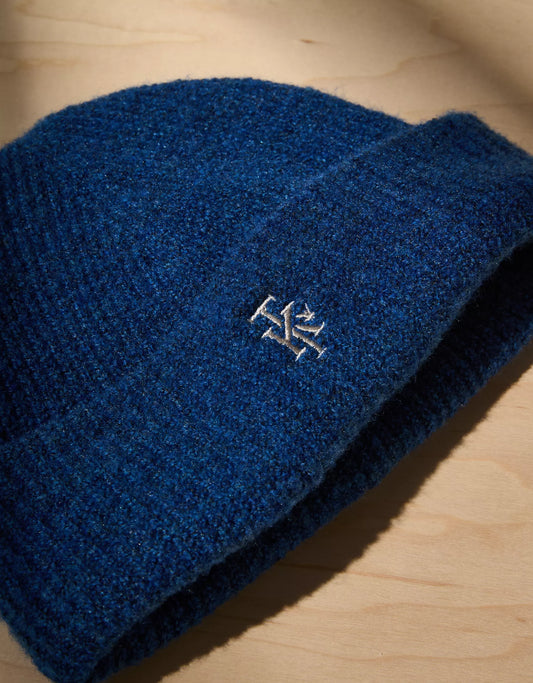 AE x Tru Kolors Double Layer Ribbed Beanie Steel Blue
