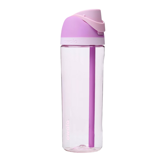 Owala FreeSip 25 oz Clear Tritan Botella de Plástico en First Crush PREVENTA