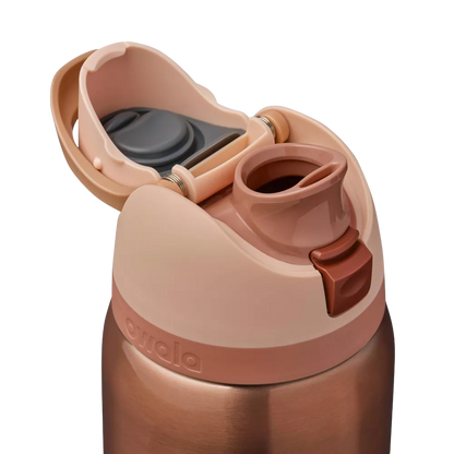 Owala FreeSip 32 oz Metallic Rose Gold