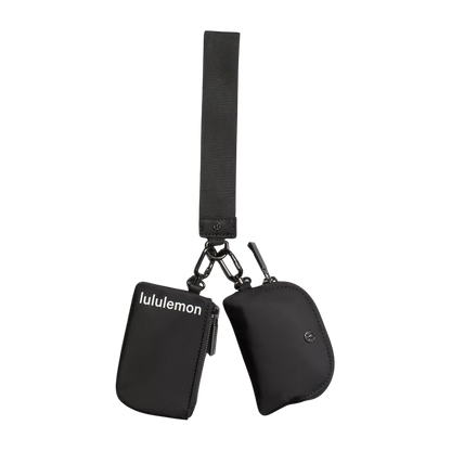 Dual Pouch Wristlet Negro