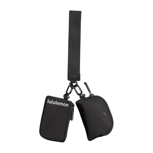 Dual Pouch Wristlet Negro