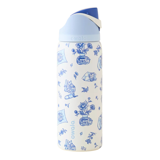 Owala FreeSip 32 oz Delft Cat "Pre-Venta"
