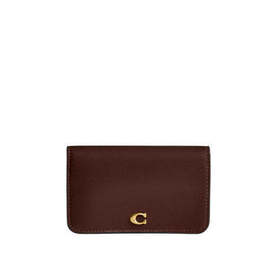 Coach Essential Slim Card Case - Café "Pre-Venta"