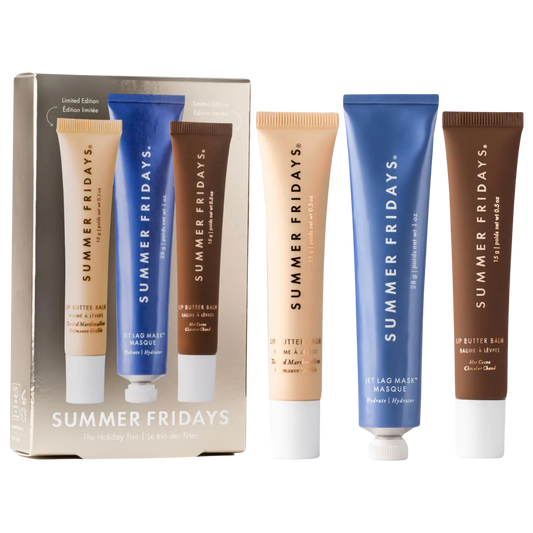 Summer Fridays The Holiday Trio Set with Lip Butter Balm in Hot Cocoa & Toasted Marshmallow "Pre-Venta"