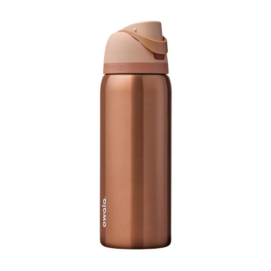 Owala FreeSip 32 oz Metallic Rose Gold
