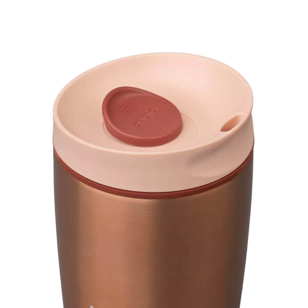 Owala SmoothSip Slider 12 oz (Cerámico) - Metallic Rose Gold