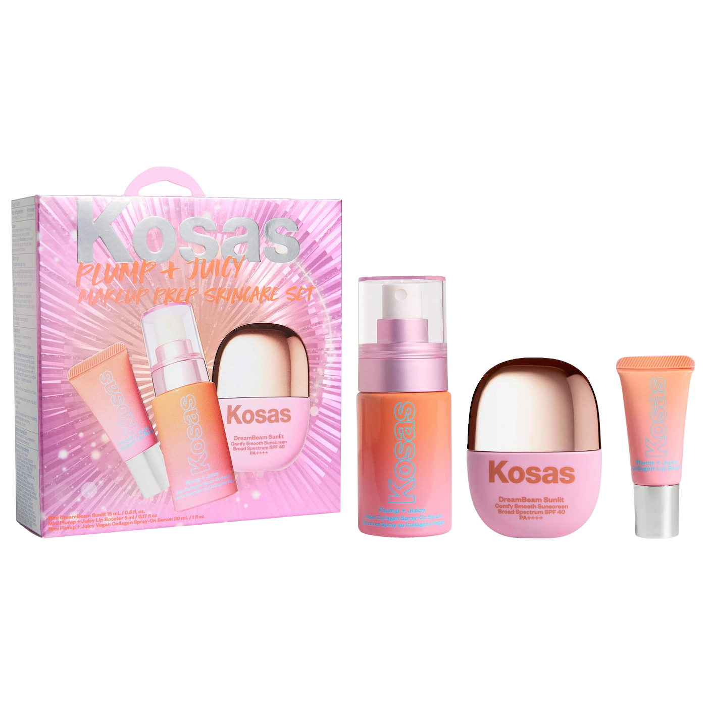 Kosas Plump + Juicy Makeup Prep Skincare Set "Pre-Venta"