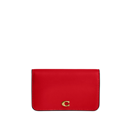 Coach Essential Slim Card Case Rojo - CHICLY USA