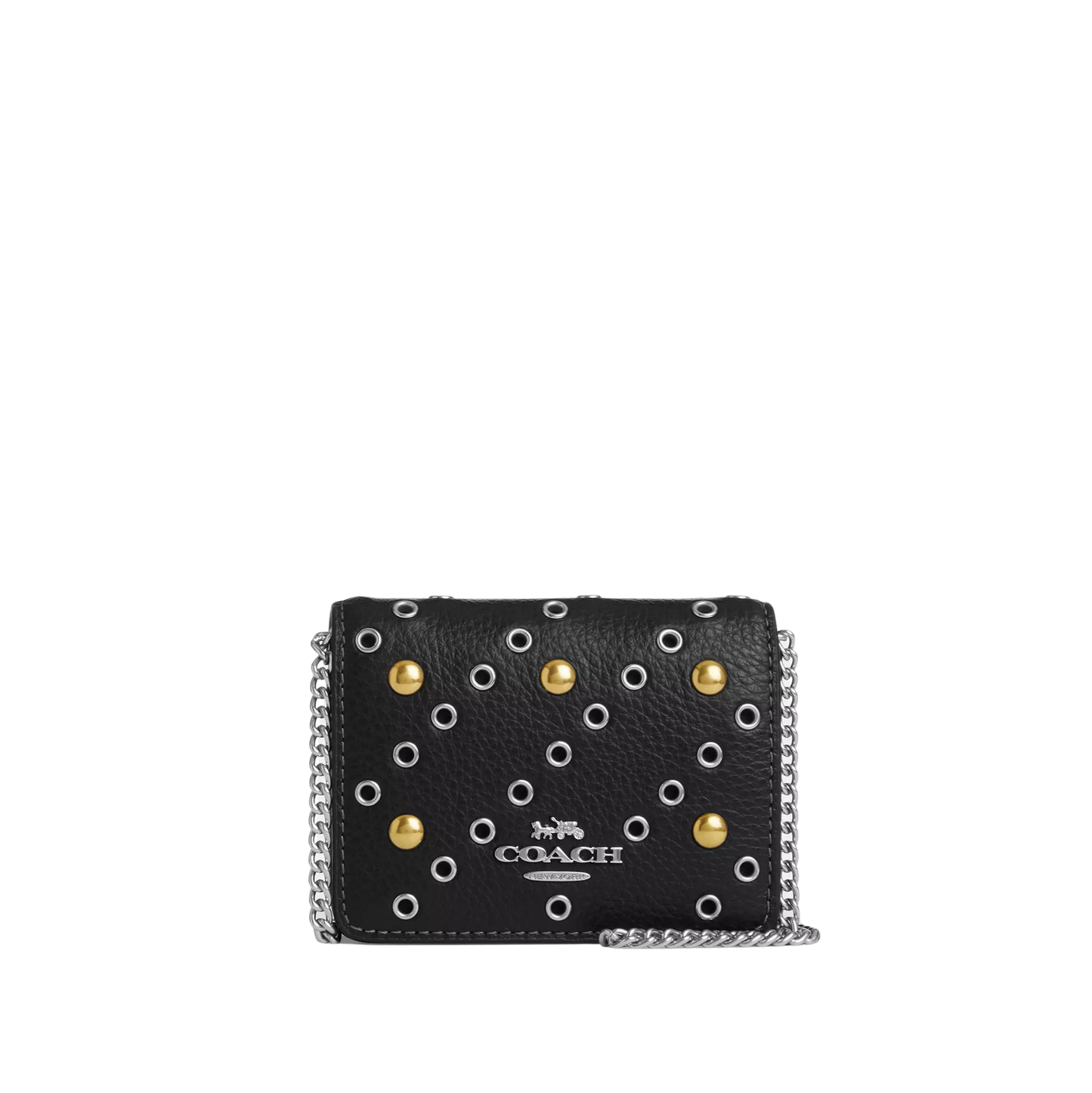 Coach Mini Wallet On A Chain With Rivets – CHICLY US