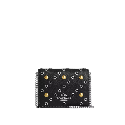 Coach Mini Wallet On A Chain With Rivets – CHICLY US