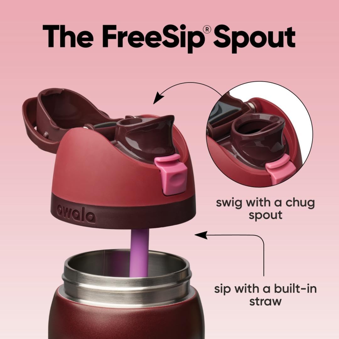 Owala FreeSip 24 oz Black Cherry