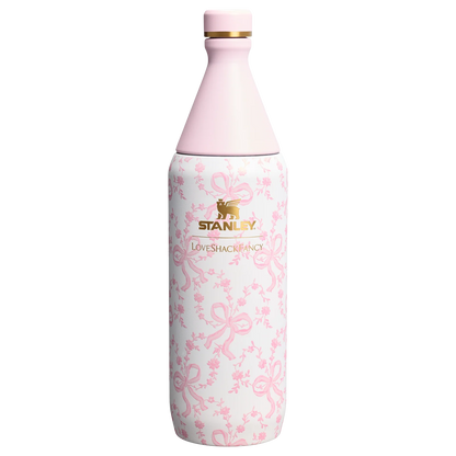 Termo 34 oz LoveShackFancy Holiday All Day Slim Bottle en Coquette Bow Chantilly PREVENTA