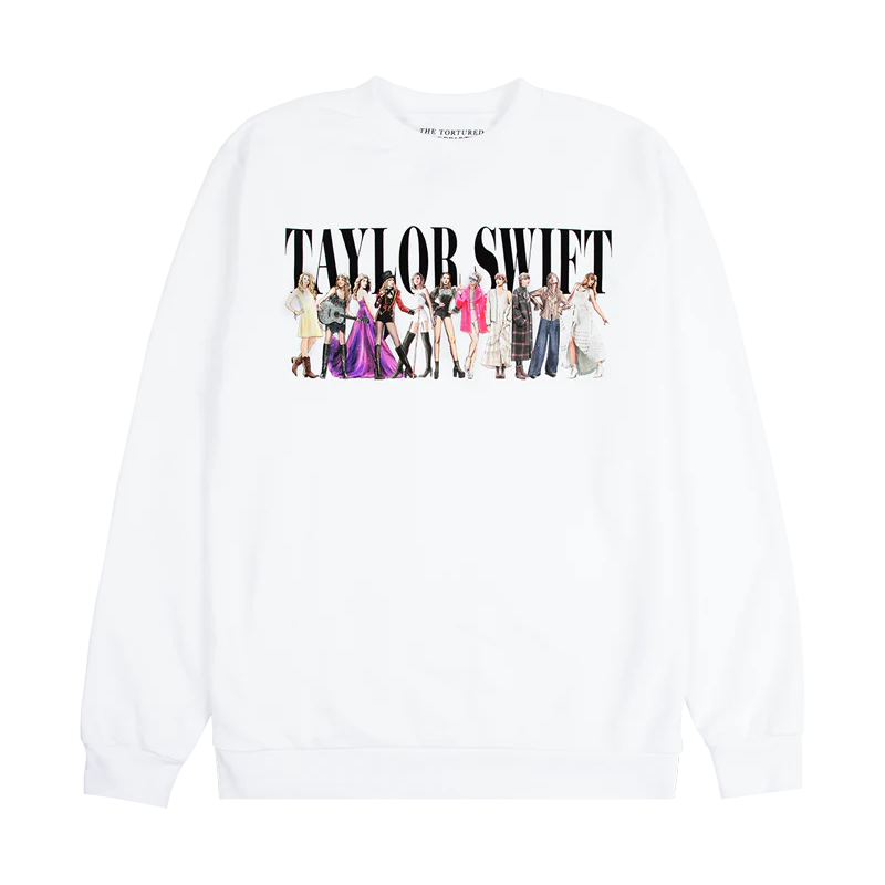 Taylor Swift TTPD Eras White Crewneck