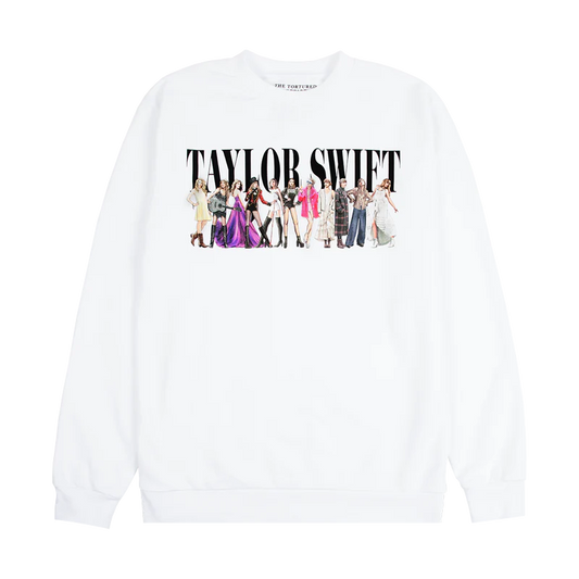 Taylor Swift TTPD Eras White Crewneck