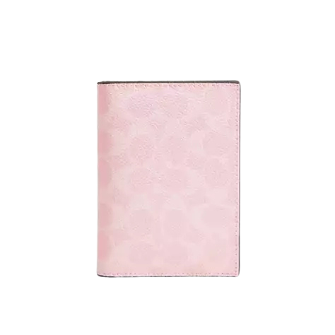 Coach Passport Card Case Powder Pink - CHICLY USA