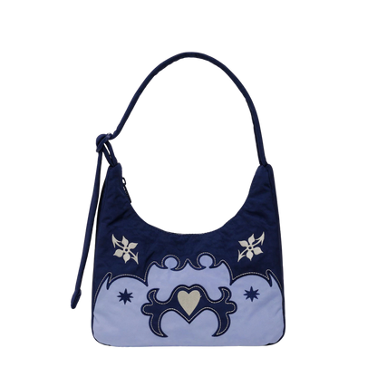 BAGGU Mini Nylon Shoulder Bag Western Appliqué "Pre-Venta"