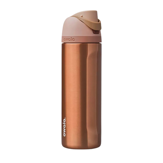 Owala FreeSip 24 oz Metallic Rose Gold