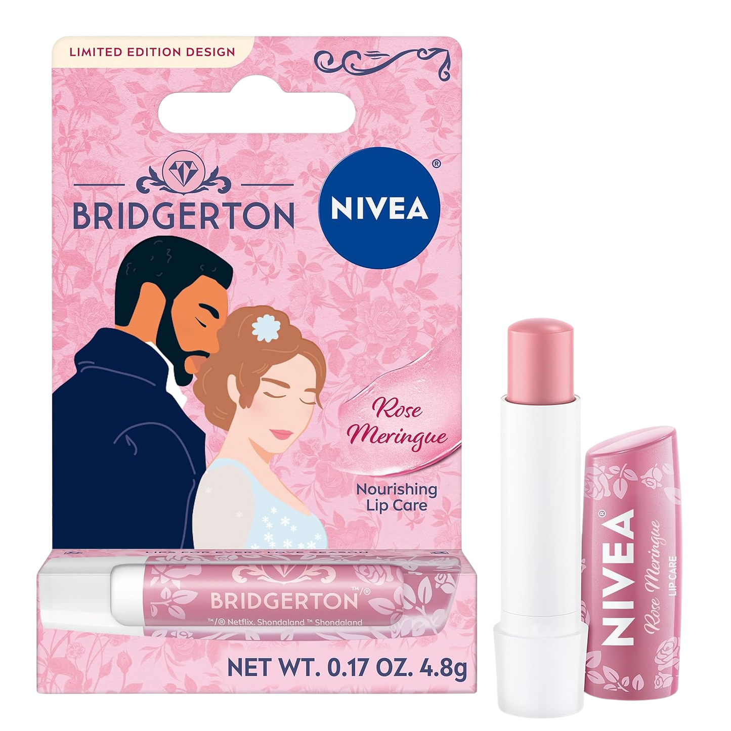 Labello NIVEA Bridgerton Lip Balm Limited Edition in Rose Meringue "Pre-Venta"