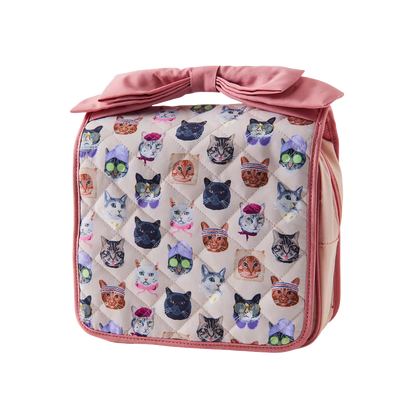 Cat Collage UO Patterned Large Travel Makeup Bag PREVENTA
