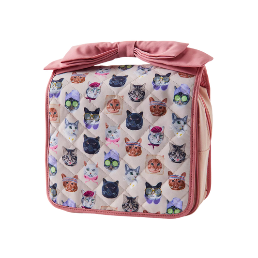 Cat Collage UO Patterned Large Travel Makeup Bag PREVENTA