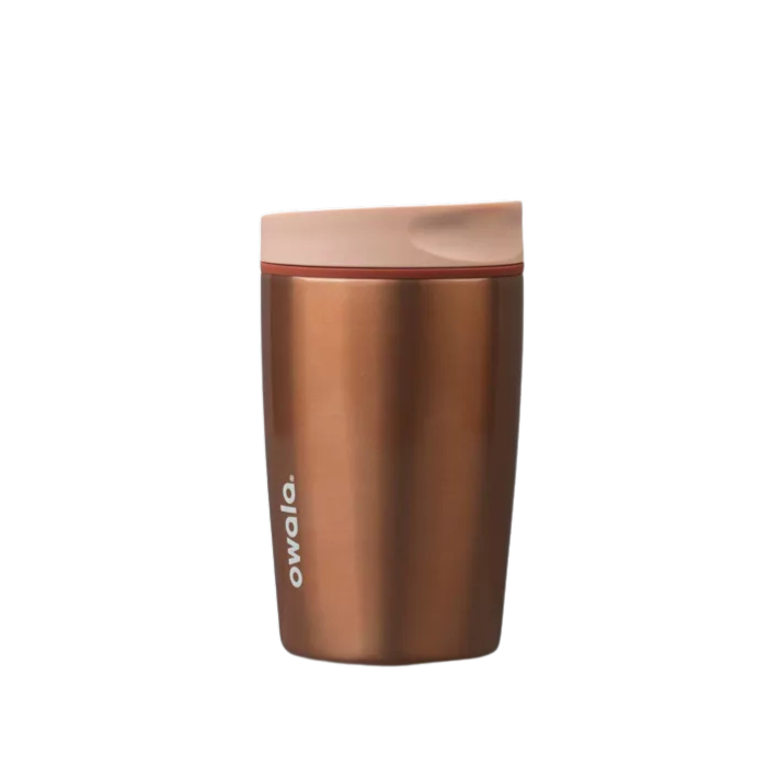 Owala SmoothSip Slider 12 oz (Cerámico) - Metallic Rose Gold