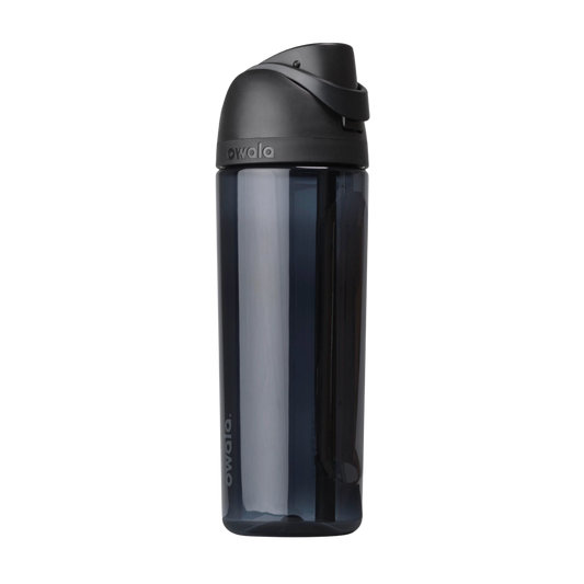Owala FreeSip 25 oz Clear Tritan Botella de Plástico en Very Very Dark PREVENTA