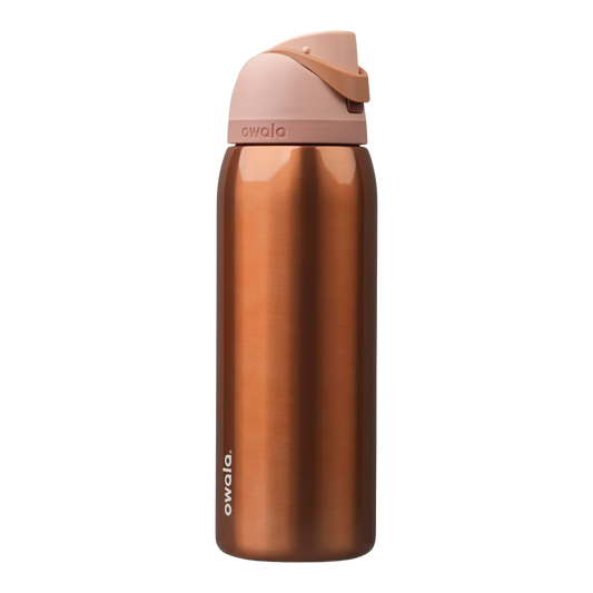 Owala FreeSip 40 oz Metallic Rose Gold "Pre-Venta"