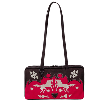 BAGGU Nylon Bowler Bag Western Appliqué "Pre-Venta"