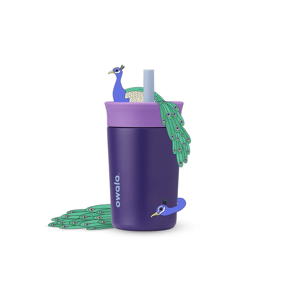 Owala Kids' Tumbler 12 oz Peacock Palace "Pre-Venta"