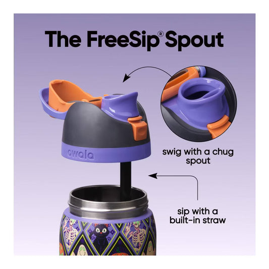 Owala FreeSip 32 oz Spooky Social