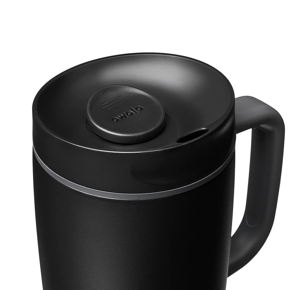 Owala SmoothSip Slider con Asa 12 oz Very, Very Dark "Pre-Venta"