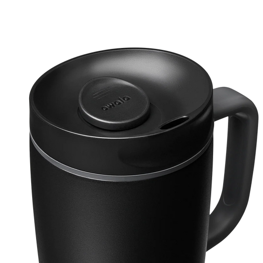 Owala SmoothSip Slider con Asa 12 oz Very, Very Dark "Pre-Venta"