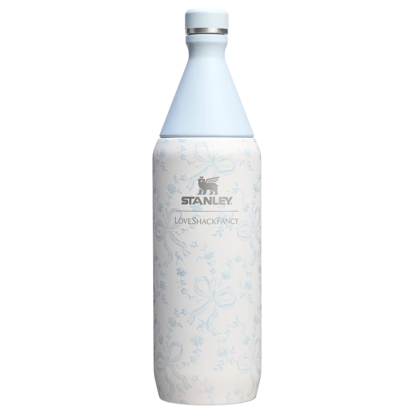 Termo 34 oz LoveShackFancy Holiday All Day Slim Bottle en Coquette Bow Winter Ice PREVENTA