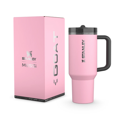 Messi Termo 40 oz Quencher Pro Tour Flip Straw Tumbler en Rosa "Pre-Venta"