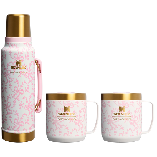 Set 3 piezas para Chocolate Caliente LoveShackFancy en Coquette Bow Chantilly "Pre-Venta"