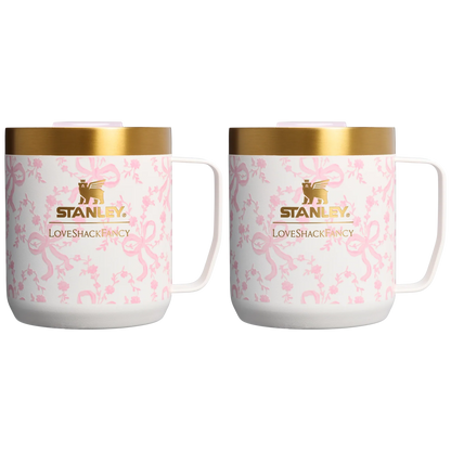 Set 3 piezas para Chocolate Caliente LoveShackFancy en Coquette Bow Chantilly "Pre-Venta"